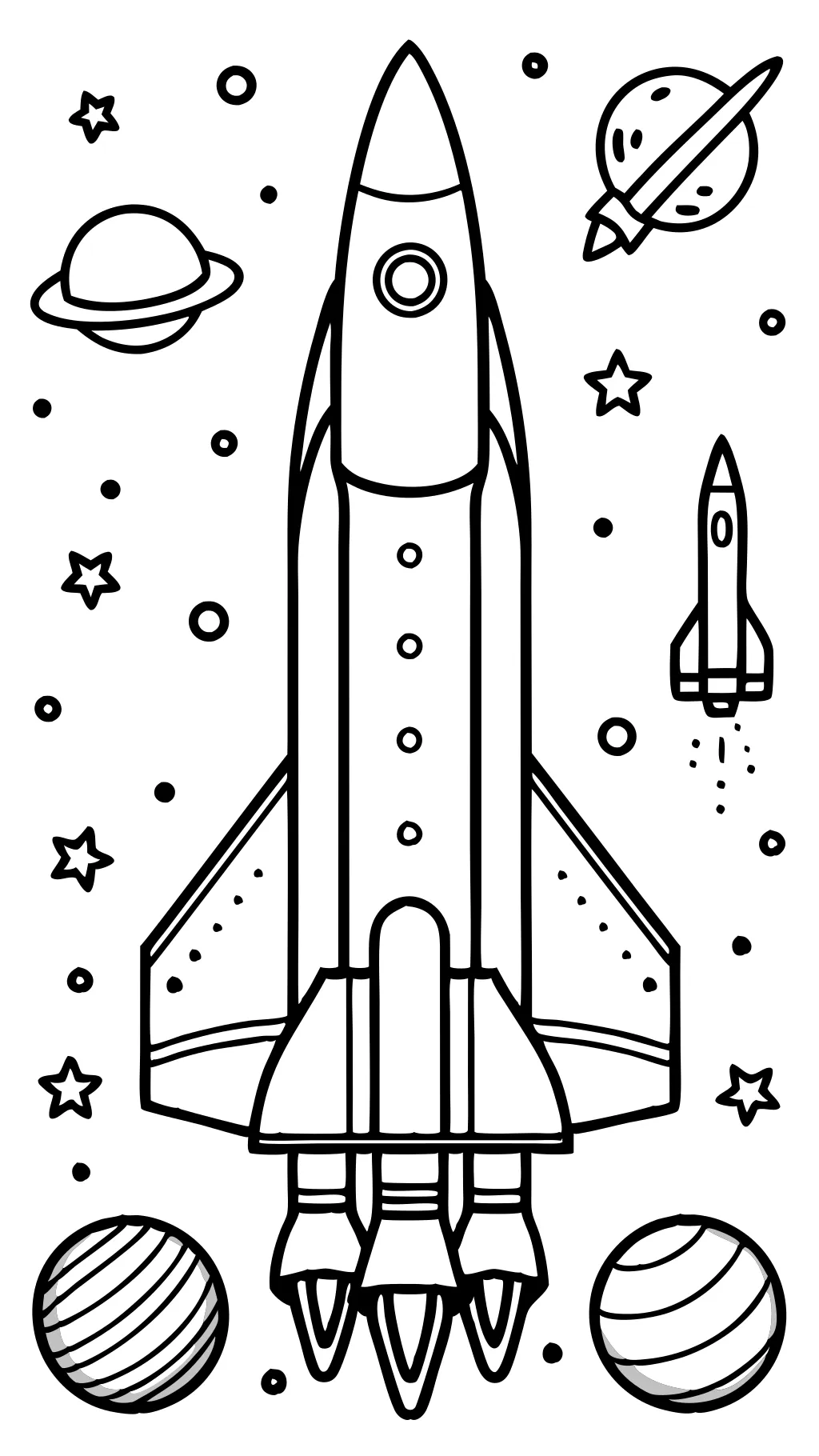 coloring pages of space shuttle